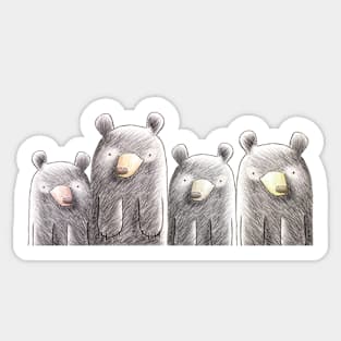 It's a Family of Bears - Black Bear Family Sticker